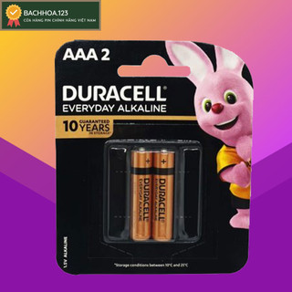 Pin AAA 1.5v Alkaline Pin Kiềm Duracell MN2400 LR03 AAA2 - Vỉ 2 viên