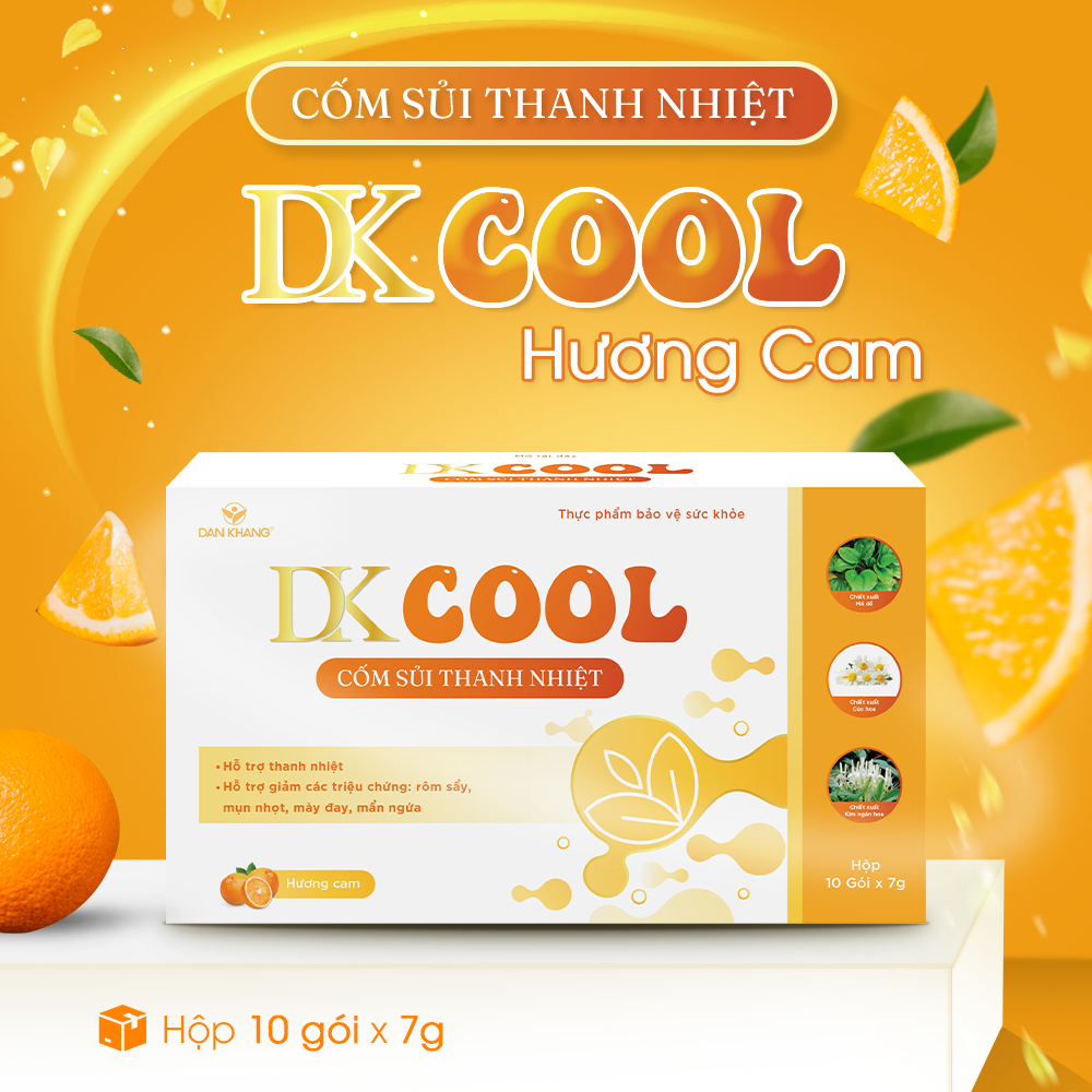 [Quà tặng] Cốm Sủi Thanh Nhiệt DKCOOL Hỗ Trợ Thanh Nhiệt - Hộp 10 gói x 7g