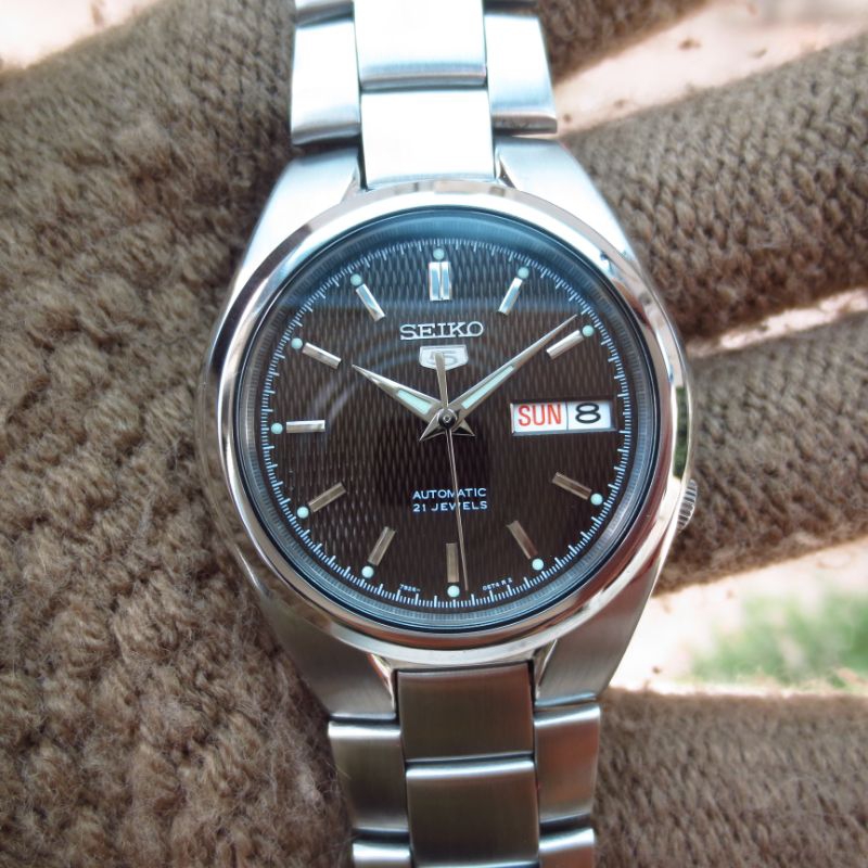 ĐỒNG HỒ CƠ NAM SEIKO 5 AUTOMATIC TỰ ĐỘNG NẠP CÓT NHẬT BÃI XỊN