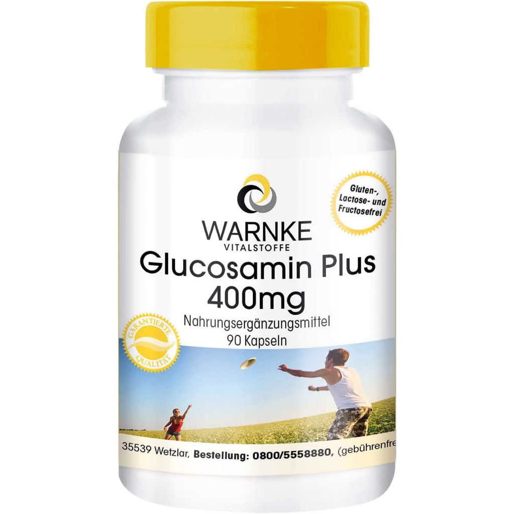 Viên uống bổ xương khớp Glucosamin Warnke Plus 400mg, 90 Kapseln