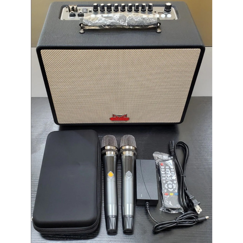 Loa Karaoke xách tay Ladomax X-125 | Công suất 150W, Bluetooth 5.0, Bass 25cm, Pin 6h,Tặng kèm 2 micro UHF không dây