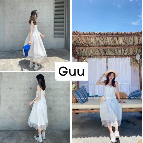 Đầm babydoll bánh bèo tiểu thư hàn quốc GUU