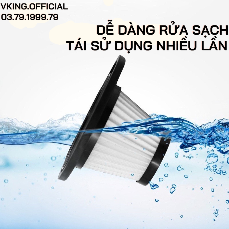 Máy hút bụi cầm tay HOHO không dây mini lực hút 12000Pa 120W hút sạch bụi hàng chính hãng bảo hành 12 tháng | BigBuy360 - bigbuy360.vn