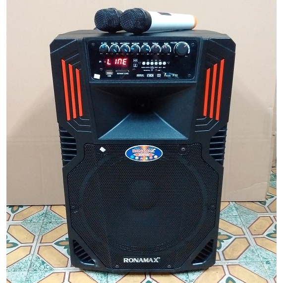 Loa Bluetooth Karaoke di động MALATA bass 4,5 tấc Tặng 2 Micro ko dây