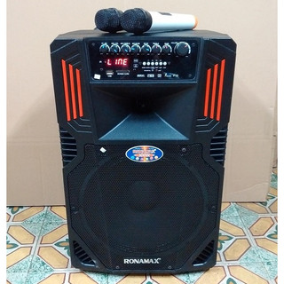 Loa Bluetooth Karaoke di động MALATA bass 4,5 tấc Tặng 2 Micro ko dây
