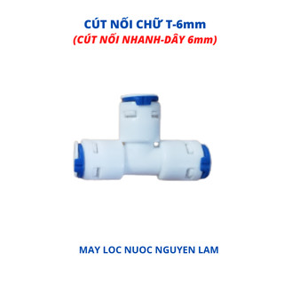Cút Nối Chữ T Dây 6mm (Dùng Cho Máy Lọc Nước - Máy Phun Sương)