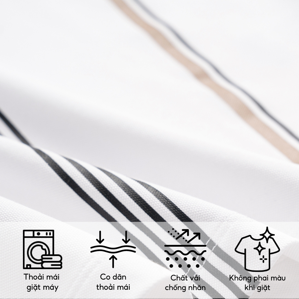 Áo Polo Nam Biluxury 7APCH024TRK Form Slimfit Ôm Vừa Tôn Dáng Phối Họa Tiết Line Trẻ Trung Năng Động