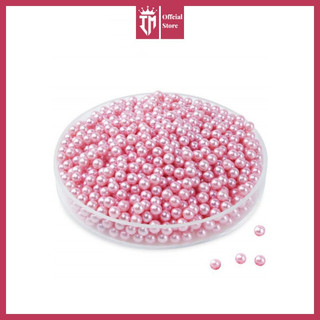 Hạt ngọc trai bằng nhựa trang trí hộp đựng trang sức size 6mm - hạt cườm đựng hộp cắm cọ trang điểm