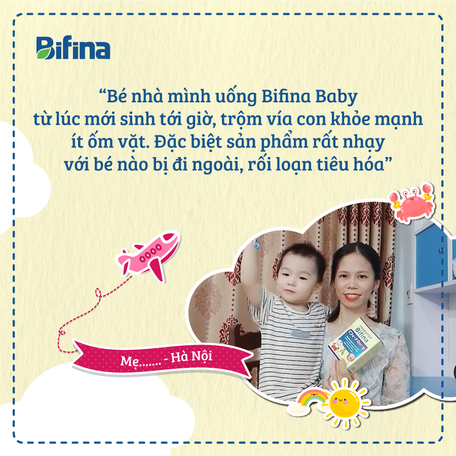 Bifina Baby Nhật Bản - Hộp 30 gói - Phòng ngừa biến chứng cho trẻ sinh non, sinh mổ, dùng sữa công thức