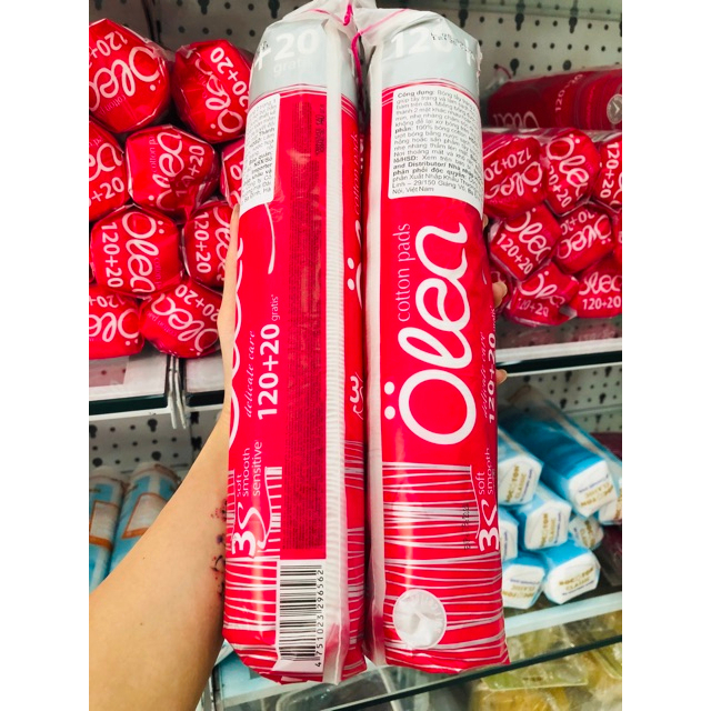 Bông tẩy trang Olea cotton pad 140 miếng