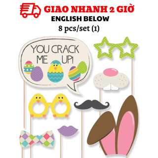 Bộ phụ kiện chụp hình Lễ Phục Sinh nhiều mẫu - Easter Photo Props lps08