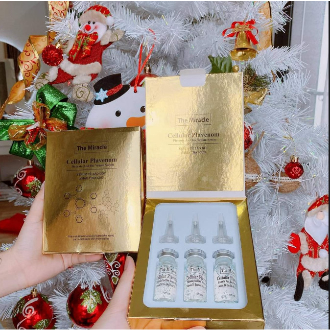 Serum tế bào gốc nhau thai cừu cao cấp trắng MÚI XÙ GORGEOUS chính hãng set 3 - 5 chai