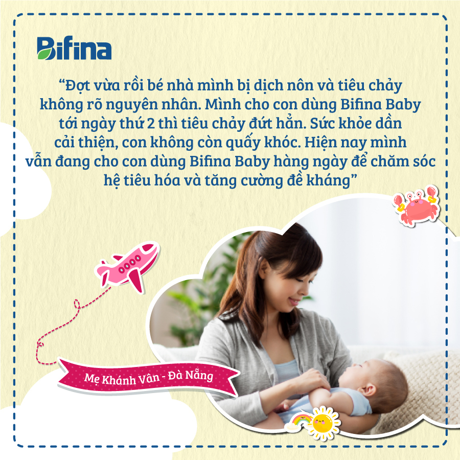 Men vi sinh Bifina Baby Nhật Bản - Lẻ 3 gói (không có hộp)-Lợi khuẩn chiến binh cho trẻ sơ sinh Viêm da cơ địa, chàm sữa
