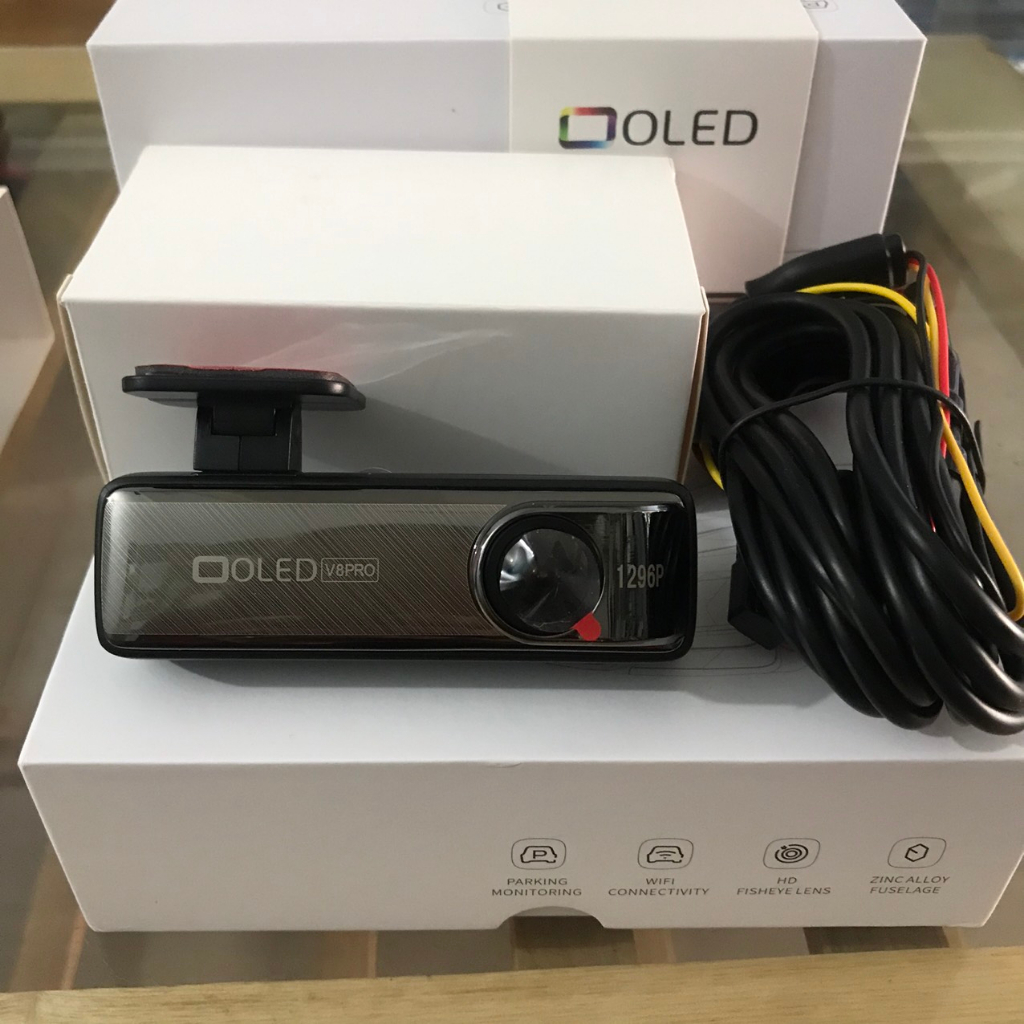 Camera hành trình ô tô OLED V8 tích hợp màn androi, OLED V8 PRO kết nối điện thoại