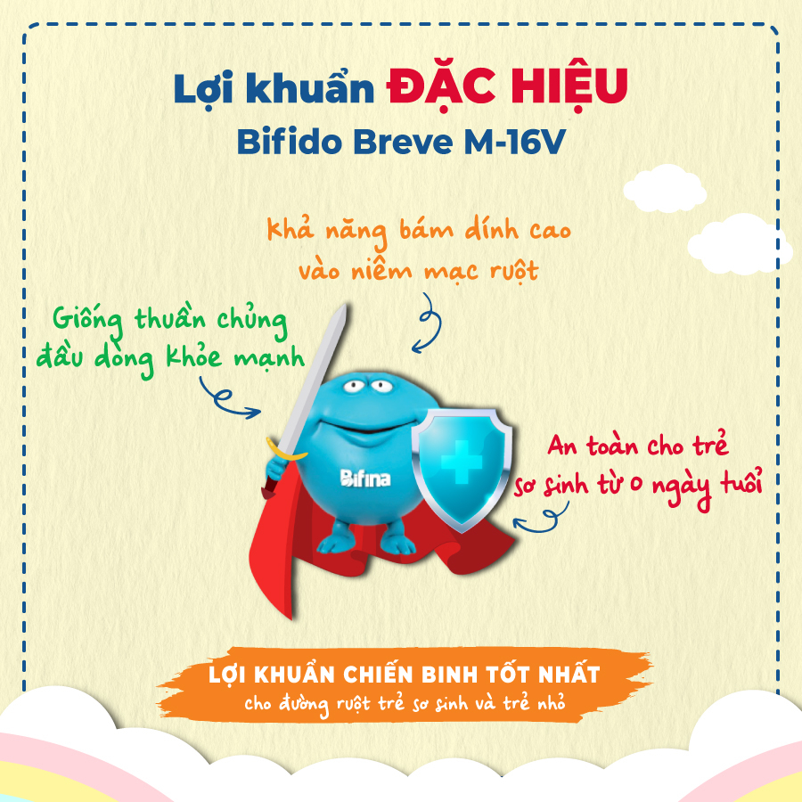 Bifina Baby Nhật Bản - 1 gói (không có hộp) - Phòng ngừa biến chứng cho trẻ sinh non, sinh mổ, dùng sữa công thức