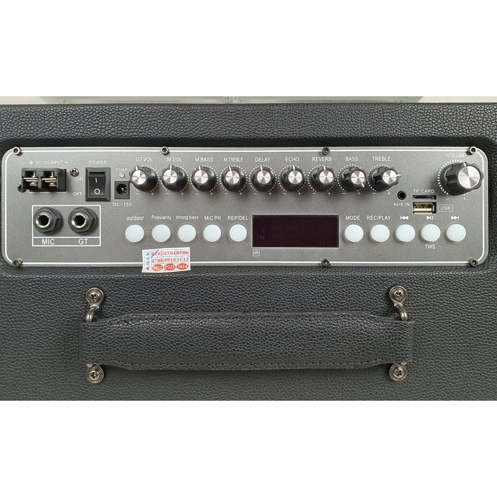 Loa Karaoke xách tay Ladomax X-120 | Công suất 150W, Bluetooth 5.0, Bass 20cm, Pin 6h,Tặng kèm 2 Micro UHF không dây