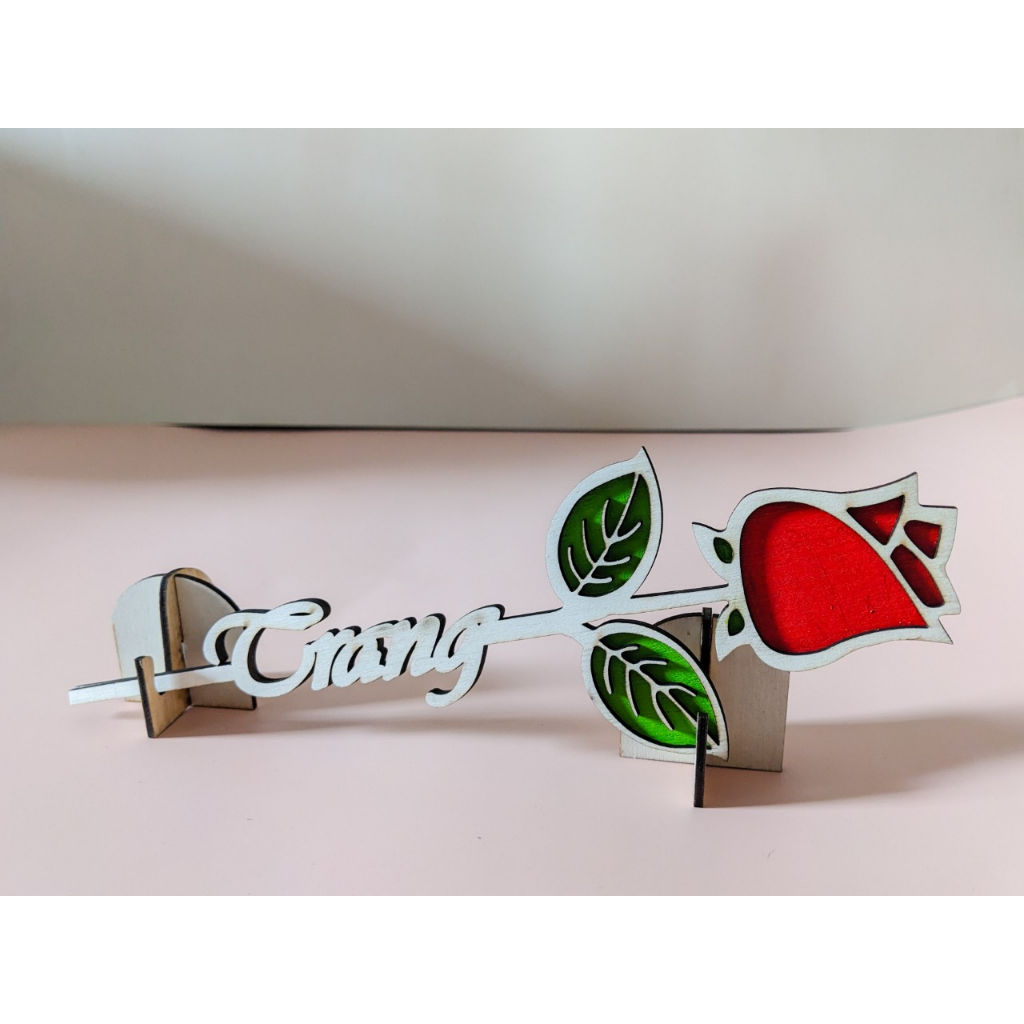 Hoa tặng 20.11 - Hoa Gỗ Khắc Tên Riêng - Quà Tặng Handmade độc đáo ý nghĩa