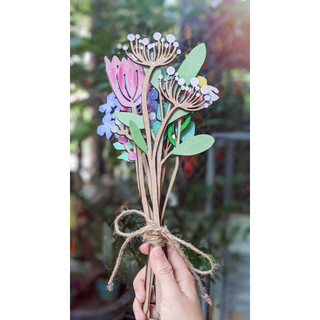 Hoa gỗ trang trí nhà cửa - hoa gỗ tặng mẹ/cô/bà