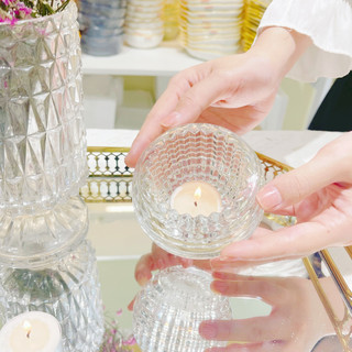 Hũ đựng nến Tealight Lifehomes Decor, cốc đựng nến thơm trang trí