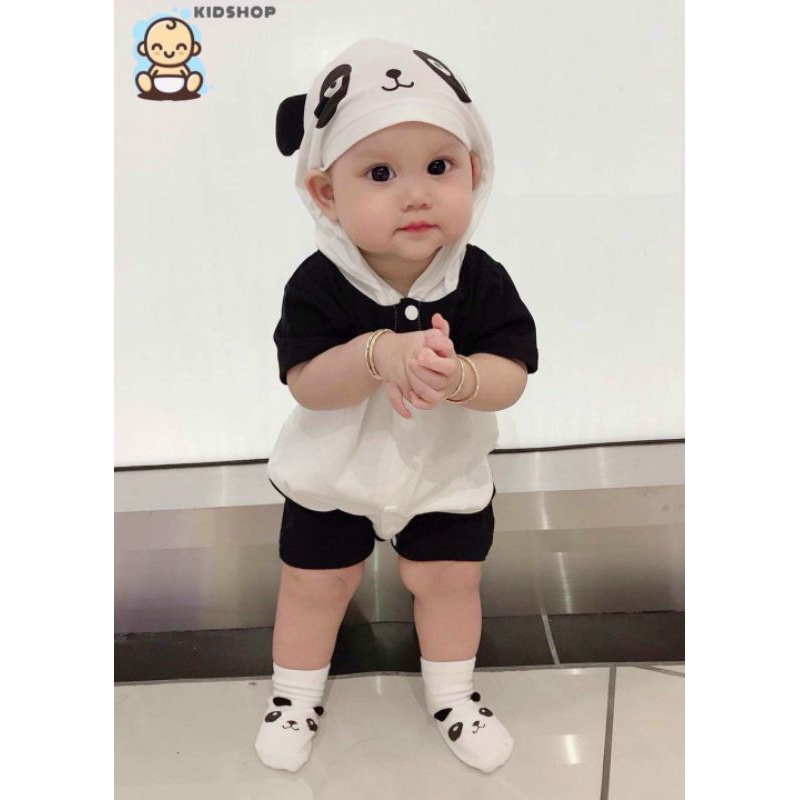 Bộ body hình thú đáng yêu cho bé từ 4-15kg chất cotton mềm mịn co dãn thấm hút mồ hôi rất tốt
