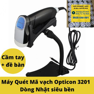 Máy quét mã vạch Cầm Tay +  Để Bàn Tự Động Opticon OPR 3201 - Dòng Nhật Siêu Bền