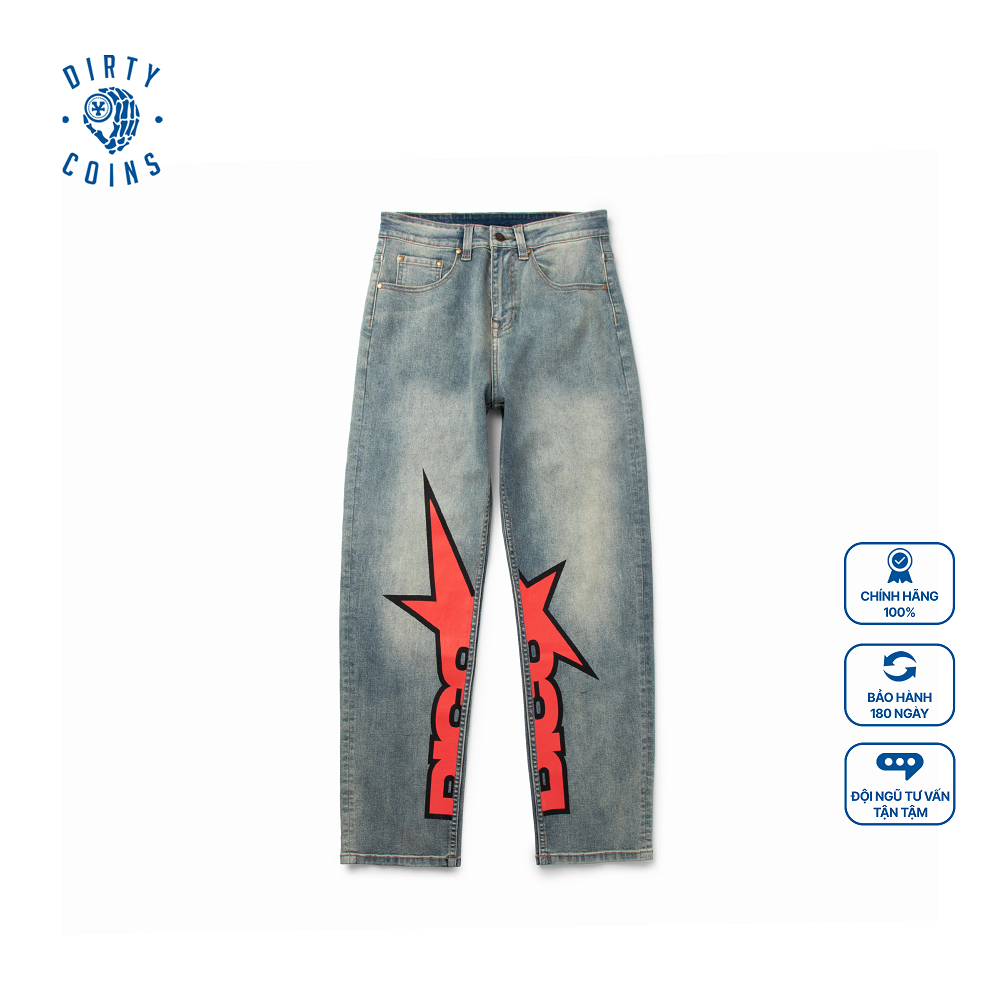 Quấn DirtyCoins Rock Star Jeans - Moss Blue