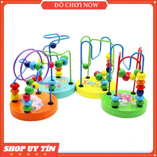 Luồn hạt mini, Đồ chơi gỗ luồn hạt khéo tay cho bé