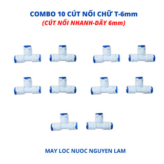 Cút Nối Chữ T Dây 6mm (Dùng Cho Máy Lọc Nước - Máy Phun Sương)