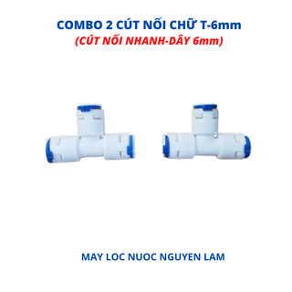 Cút Nối Chữ T Dây 6mm (Dùng Cho Máy Lọc Nước - Máy Phun Sương)