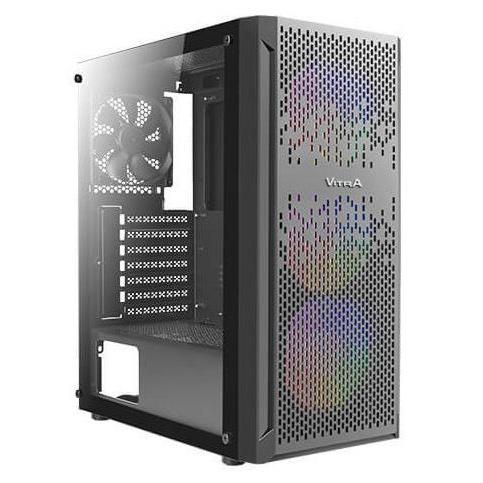 Vỏ case Vitra Saphira NX9 BLACK E-ATX 3FRGB (KÈM 3 FAN RGB)