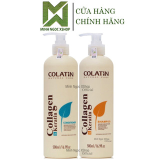 Dầu gội xả tinh chất tơ tằm Colatin 500ML chính hãng