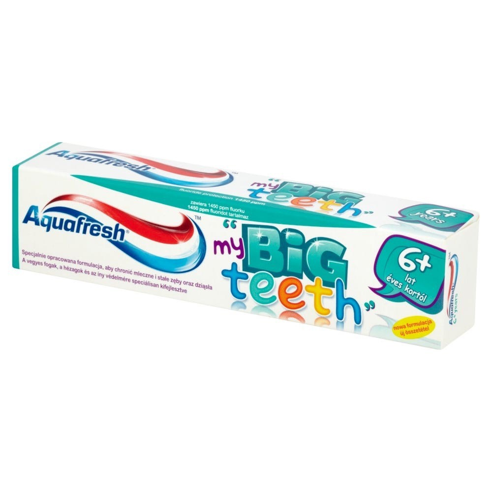 Kem Đánh Răng Trẻ Em Aquafresh Big Teeth 6 tuổi