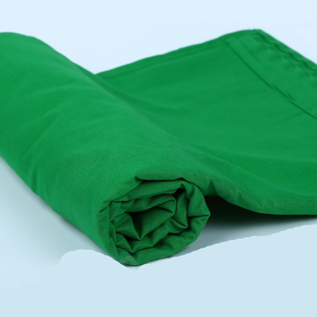 Phông vải xanh lá tách nền dành cho studio chất Cotton Muslin Cao cấp - Green chroma key - Phông xanh tách hình