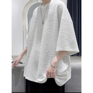 Áo Phông Sóng Ngang Nam Nữ Form Rộng Cổ Tròn Tay Lỡ Dáng Oversized Unisex Chất Thun Xốp Nhẹ Mát Mùa Hè