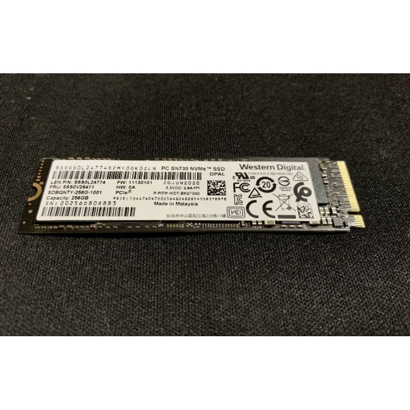 SSD Western 256GB Digital PC SN730 M2 2280 NVMe