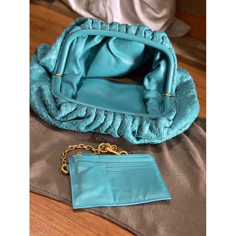 Túi bottega auth da đan kèm ví nhỏ 40cm