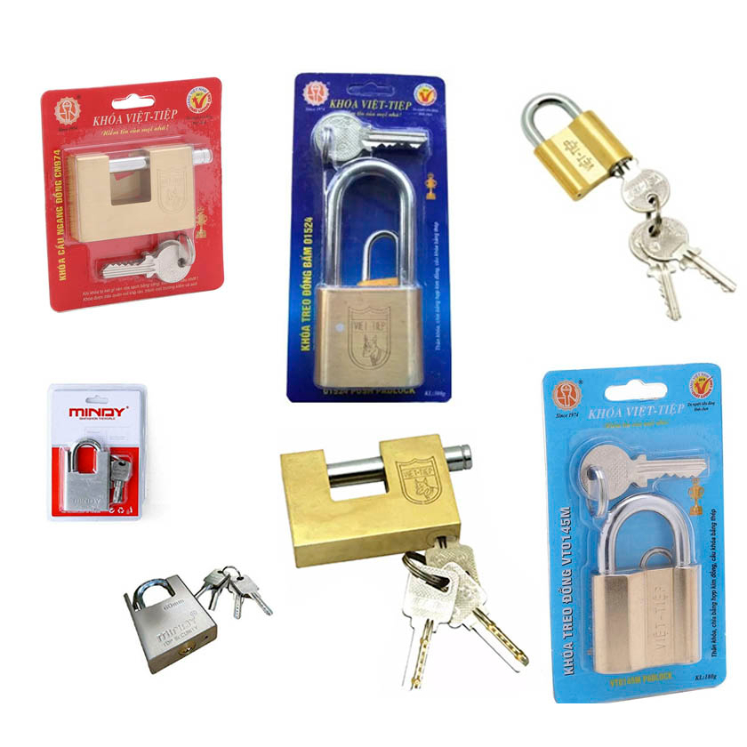 Khóa việt tiệp chống gỉ chống cắt sử dụng khóa an toàn bảo vệ đồ dùng xe cộ và nhà cửa