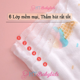 [ 30 MẪU KHĂN XÔ MỚI - ĐƯỢC CHỌN MẪU ] Khăn Sữa Cho Bé 💖 𝑭𝑹𝑬𝑬𝑺𝑯𝑰𝑷 💖 Khăn Mặt Xô 6 Lớp