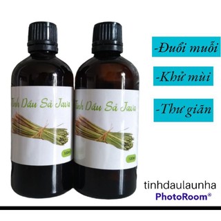 Tinh dầu sả Java nguyên chất xông phòng, chai thủy tinh 100ml