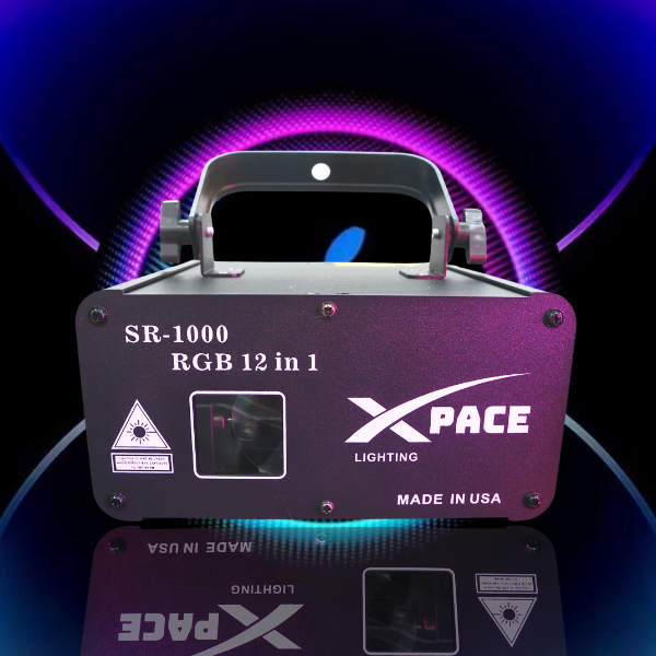 Đèn Laser Bay Phòng 12IN1 Hãng Xpace Chiếu Hình 3D Con Vịt Với Hơn 1500 Hiệu Ứng, Hoạt Hình