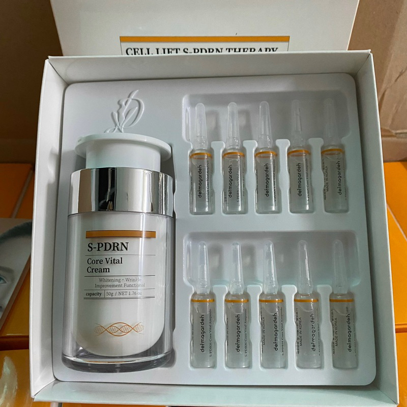 SÉT TINH CHẤT&KEM DƯỠNG CÁ HỒI SPRN TÁI TẠO CĂNG BÓNG DA