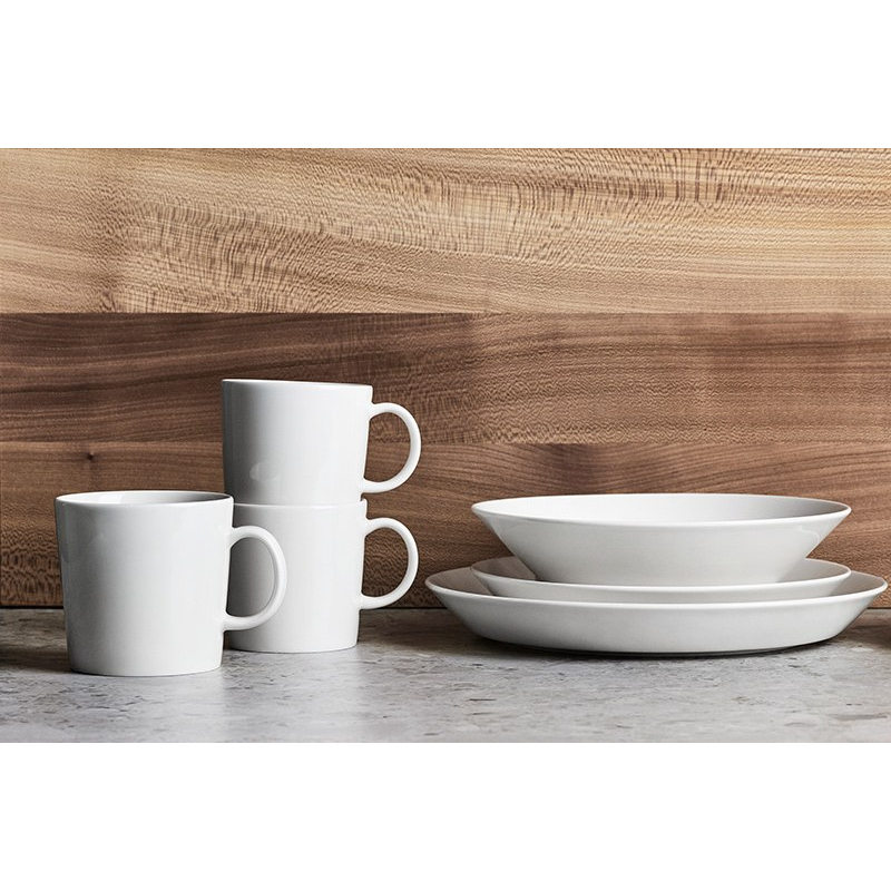 Bát đĩa sứ Teema Iittala Phần Lan cao cấp màu trắng