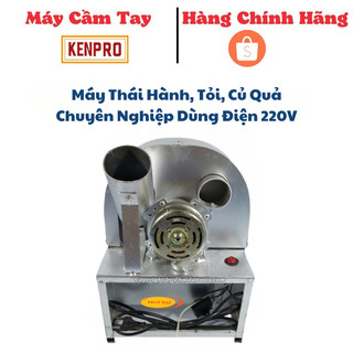 Máy thái hành, tỏi, củ quả chuyên nghiệp dùng điện 220v-bh 6 tháng