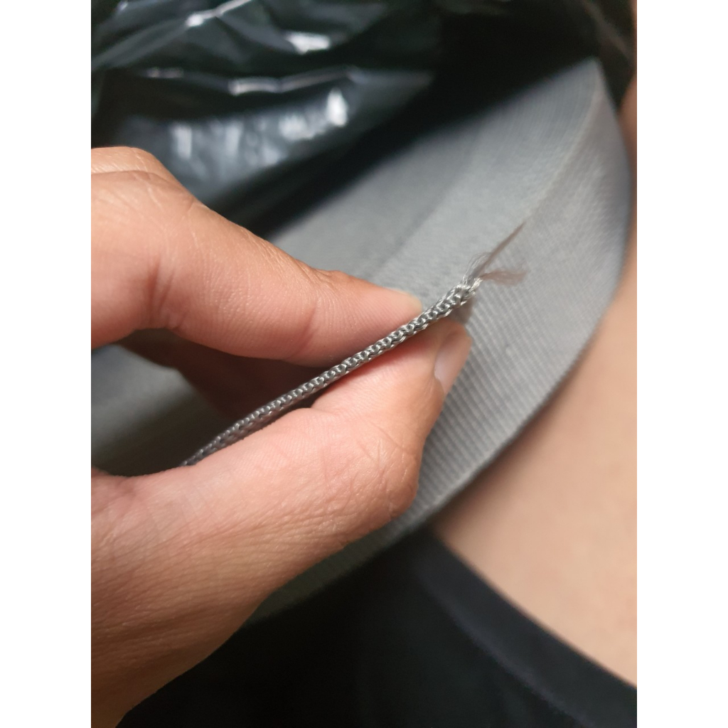 Dây đai cotton, dây dù dẹp, dây quai túi màu đen size 4cm