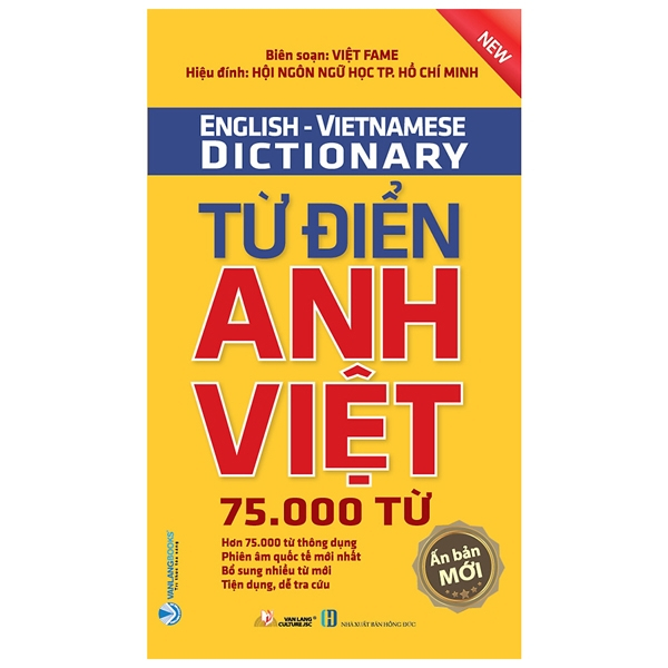 Sách Vanlangbooks - Từ Điển Anh - Việt 75.000 Từ (Vl)