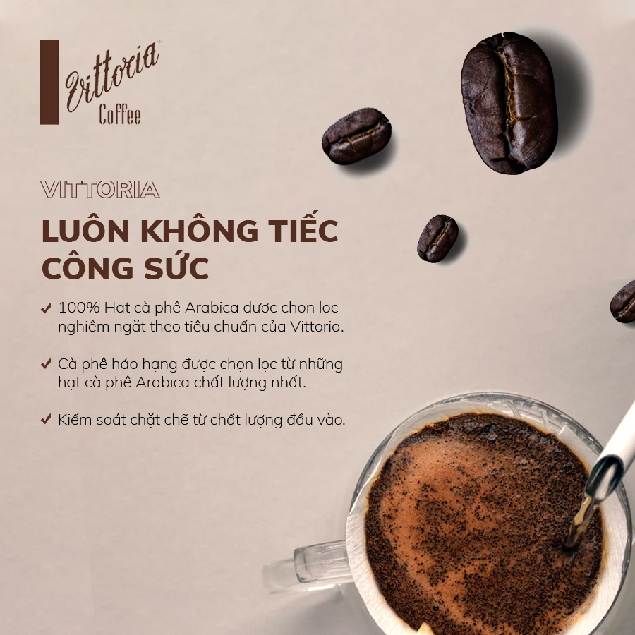 Cà phê viên nén Vittoria 100% Arabica, Viên nén cà phê nhập khẩu Úc dùng cho máy pha cà phê viên, hộp 10 viên