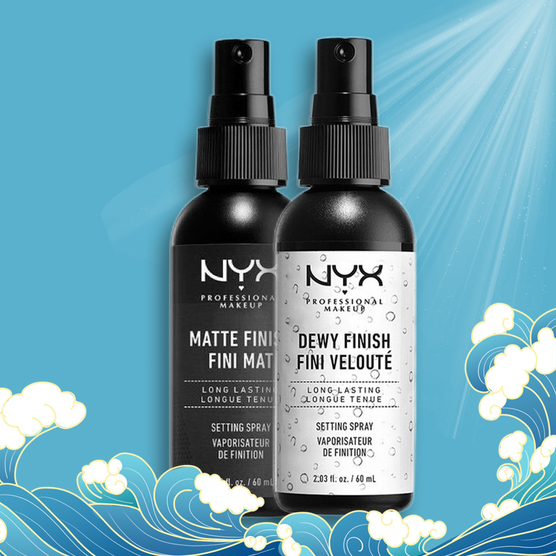 Xịt khoá nền NYX Setting Spray MATTE/DEWY 60ml Chống nước và mồ hôi, duy trì lớp trang điểm trong thời gian dài