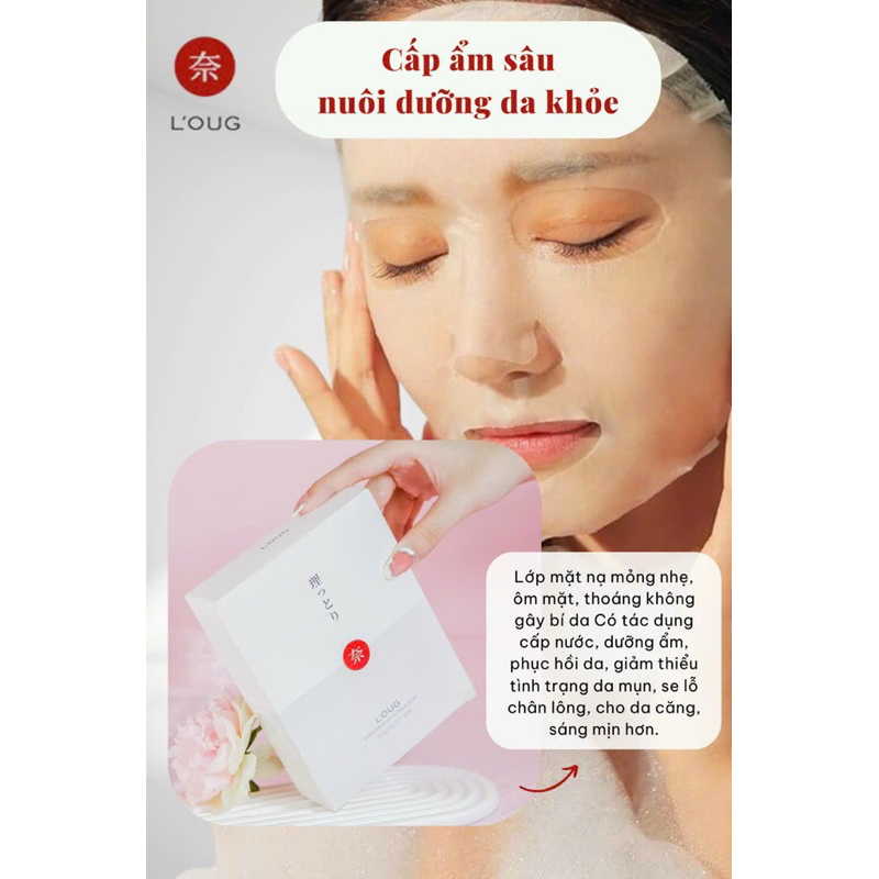Mặt nạ colagen cá tuyết cấp ẩm sáng da ngăn ngừa lão hoá, mặt nạ chỉ tơ tằm, mặt nạ nâng cơ,mặt nạ dưỡng da L’OUG