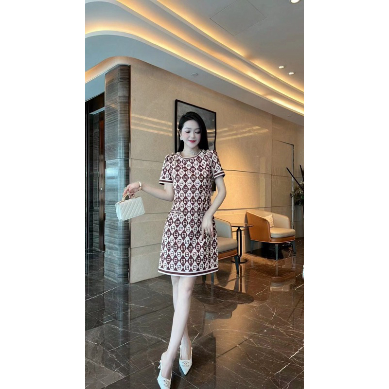 ĐẦM SUÔNG LỤA FD VAI NÚT