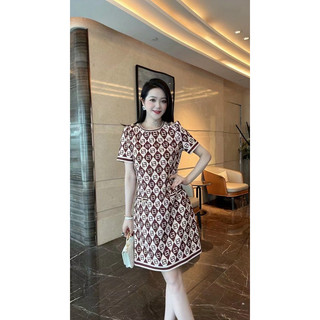 ĐẦM SUÔNG LỤA FD VAI NÚT